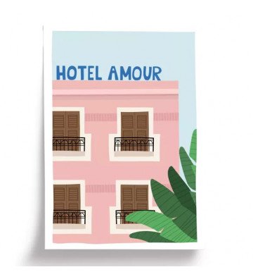 Affiche Hôtel Amour -...