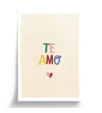 Affiche Te Amo - 21x29,7cm