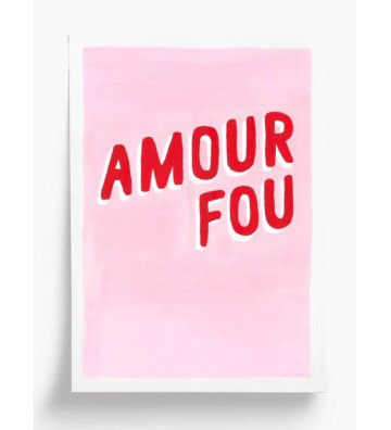 Affiche Amour Fou - 30x40cm