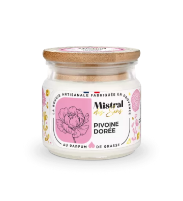 Bougie Pivoine Dorée -...