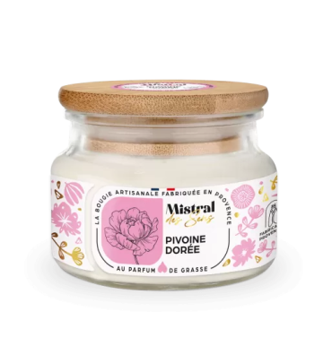 Bougie Pivoine Dorée -...