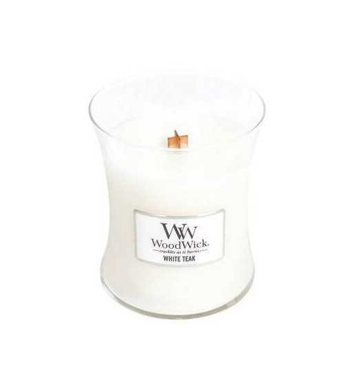 Teck blanc - Moyenne Jarre Wood Wick - 1 Teck blanc - Moyenne Jarre Wood Wick - 1