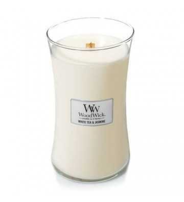 Thé blanc & Jasmin - Grande Jarre Wood Wick - 1