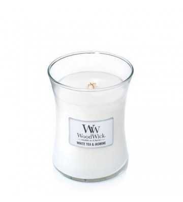 Thé blanc & Jasmin - Moyenne Jarre Wood Wick - 1