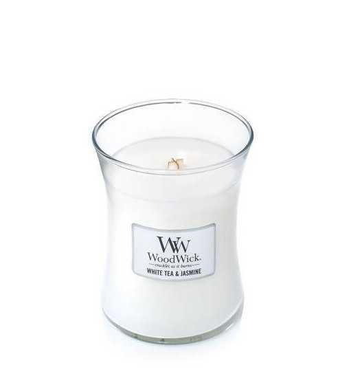 Thé blanc & Jasmin - Moyenne Jarre Wood Wick - 1 Thé blanc & Jasmin - Moyenne Jarre Wood Wick - 1