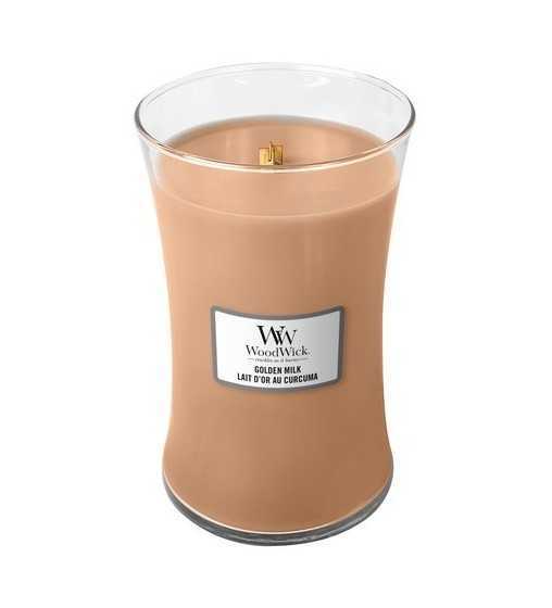 Lait d'or au curcuma - Grande Jarre Wood Wick - 1 Lait d'or au curcuma - Grande Jarre Wood Wick - 1