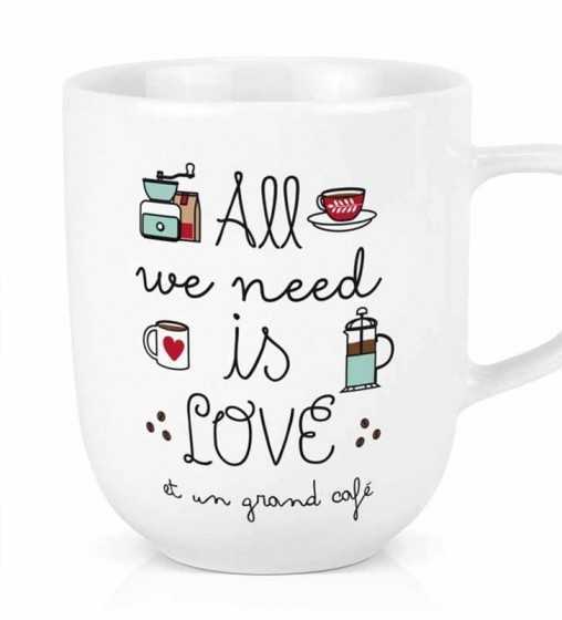 Maxi tasse All we need - Café Créa-Bisontine - 1 Maxi tasse All we need - Café Créa-Bisontine - 1