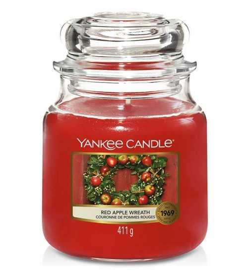 Couronne de Pommes Rouges - Moyenne Jarre Yankee Candle - 1 Couronne de Pommes Rouges - Moyenne Jarre Yankee Candle - 1