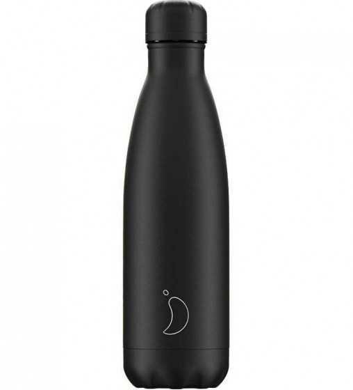 Bouteille Monochrome All Black - 500ml Chilly'S Bottle - 1 Bouteille Monochrome All Black - 500ml Chilly'S Bottle - 1