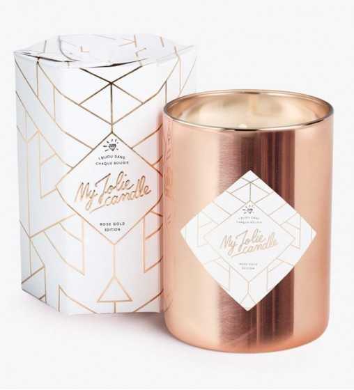 Rose Gold Edition Bougie Bijou Avec Bracelet Les Bougies Bijoux My Jolie Candle Le Petit Endroit Boutique De Bougies Cadeaux Deco Metz Et Nancy