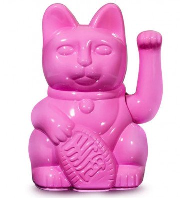 Lucky Cat -  Glossy Pink