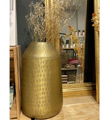 Vase aluminium gold - 12