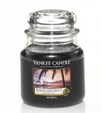 Noix de coco noire - Moyenne Jarre Yankee Candle - 1