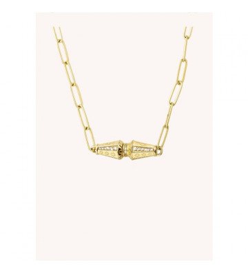 Collier Bicone - Or