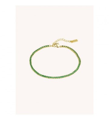 Bracelet Green Tennis - Or