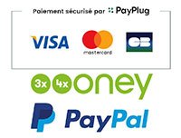 paiements sécurisés par Paypal et Payplug